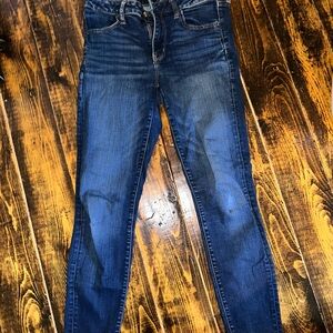 American Eagle Outfitters Dark Blue Skinny Jeans